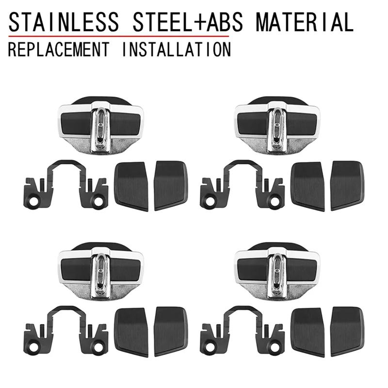 4 Set TRD Door Stabilizer Door Lock Protector Latches Cover for Subaru All Series BRZ XV Forester Legacy Outback WRX 6