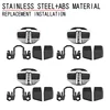 4 Set TRD Door Stabilizer Door Lock Protector Latches Cover for Subaru All Series BRZ XV Forester Legacy Outback WRX 6