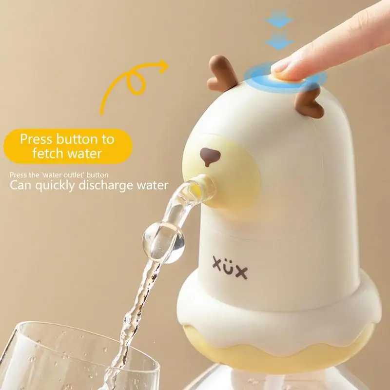 

Electric Water Pump Dispenser Automatic Mini Water Pump Suction Artifact Kitchen Water Pump For Gallon With Deer Design Tools