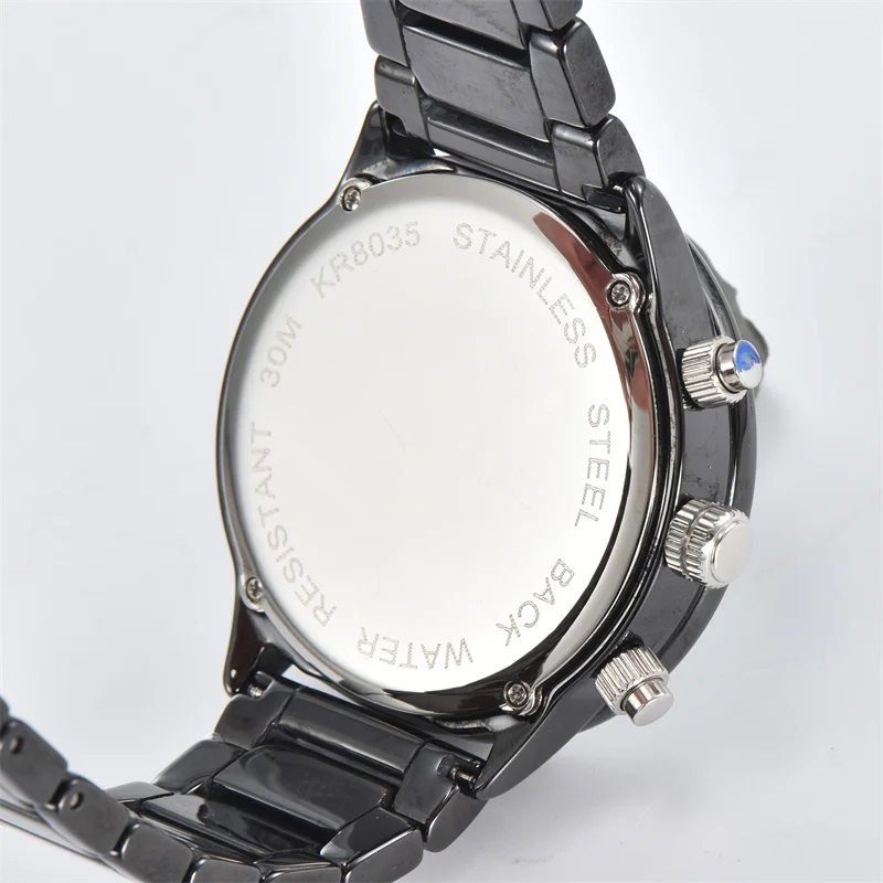 Ceramics Watch Chronoscope Quartz Watch Multi Function Watch With Tachymeter