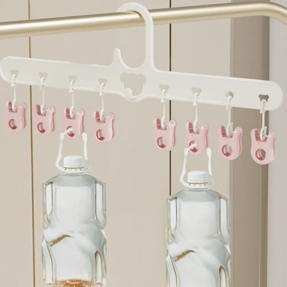 New Multi-clip Sock Drying Hanger Space Saving Drying Underwear Drying Rack with 8 Clips Hanger Clips Towel Sock Baby Clothes 3