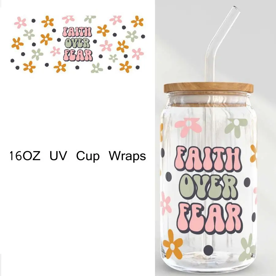 Stroll Through Life With Positivitea (EXCLUSIVE) - 16oz UVDTF Cup Wrap