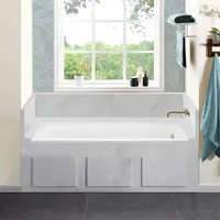 Well Made Forever SM-DB566 Voltaire Alcove Bathtub 66" X 32" Glossy White Integrated Tile Flange: Preventing Water Leakage 1