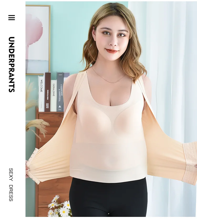 Snatch Bra 3-in-1 Waist Trainer Bra Women's Shapewear Corset Shaper Push Up Waist Buttoned Bra Shapewear Belly Sheath Corrective