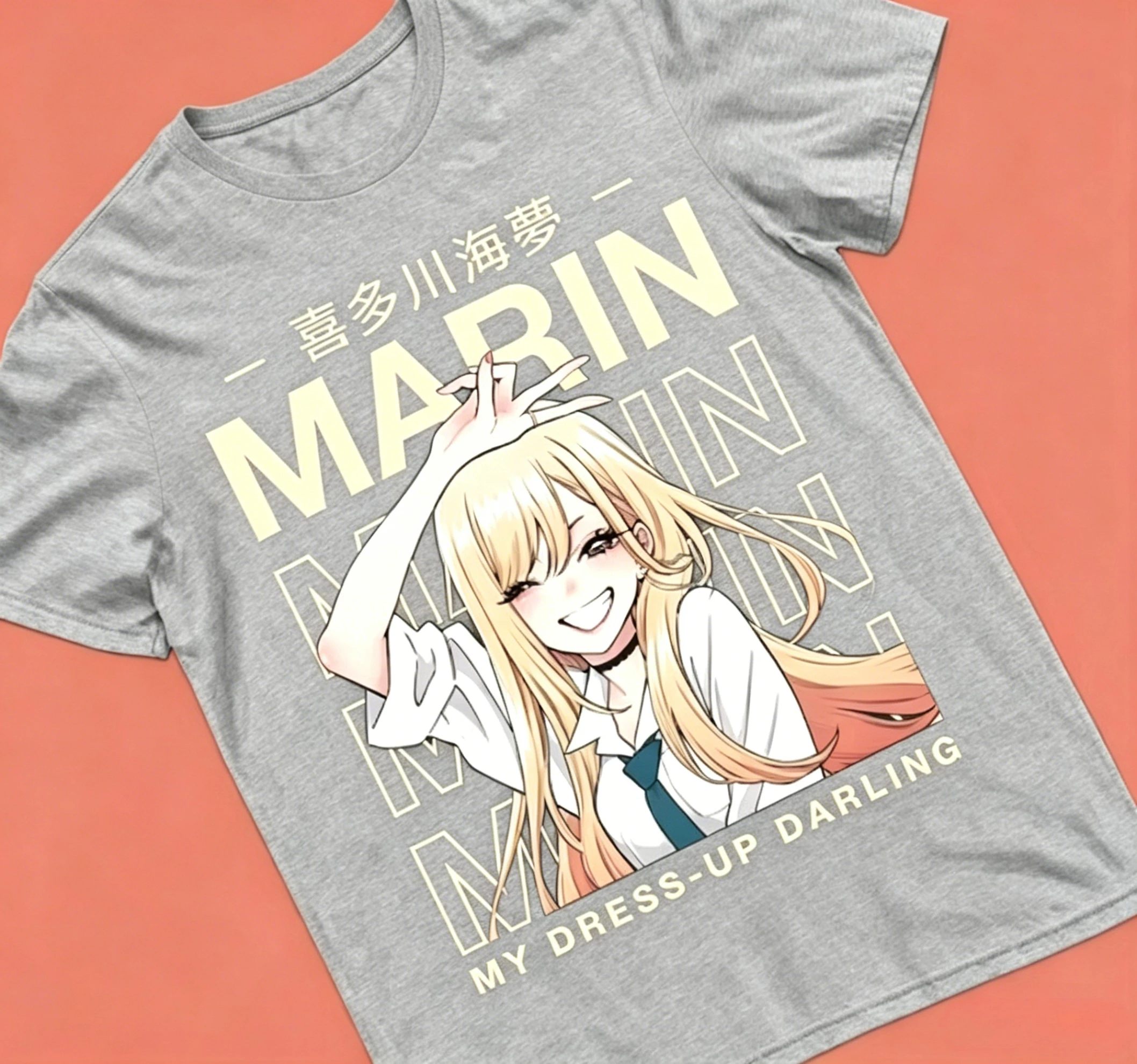 Marin Kitagawa Yellow Style My Dress Up Darling Unisex T-Shirt Anime-Liebhaber
