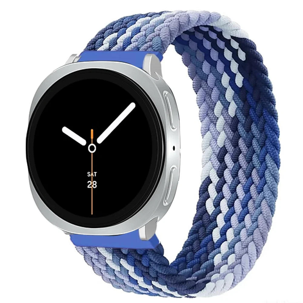 Braided Nylon Solo Loop Strap for Smartwatches - Adjustable Bracelet Band