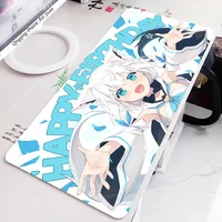 1pc Shirakami Fubuki Mouse Pad Mouse Mat Desk Mat With Pad Gaming Accessories Prime Gaming XXL 1