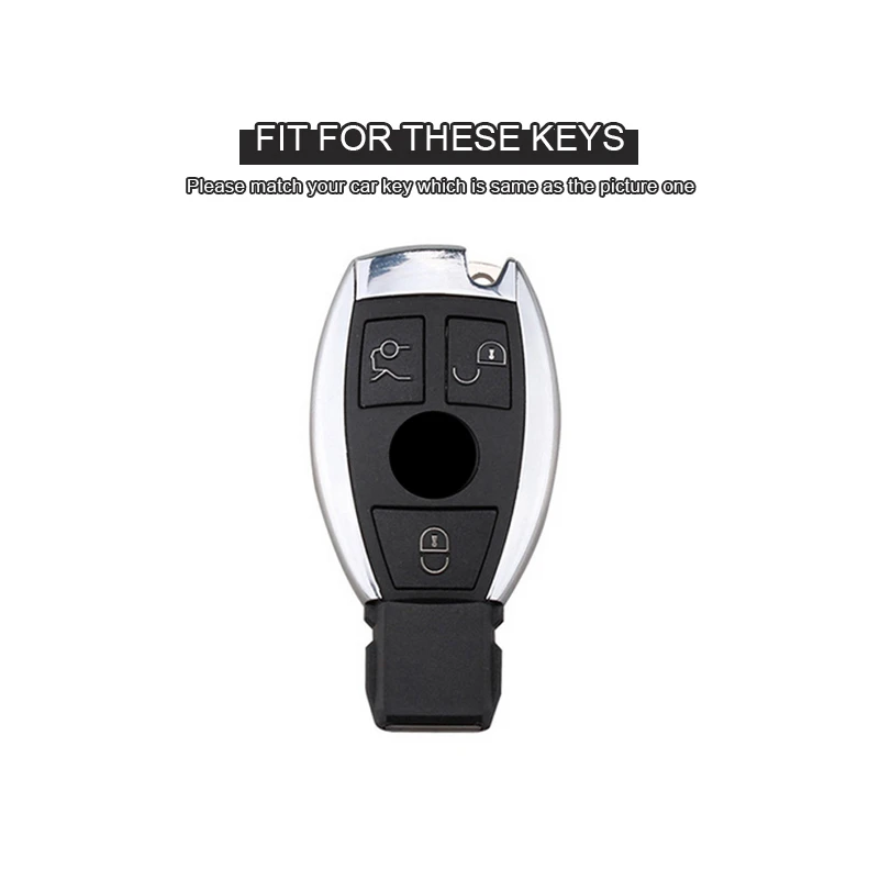 Custodia per chiave A conchiglia per chiave A distanza per auto in pelle per Mercedes Benz classe C W205 classe E W212 A B S GLC GLA GLK accessori per auto - Sbbecb5bd72e7480ca4a419d7a13b9d9d9