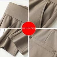 2025 High Quality Women's Casual Leggings Elastic High Waisted Work Pants Spring/Summer Commuting Pants Straight Leg Pants 10XL - Image 5