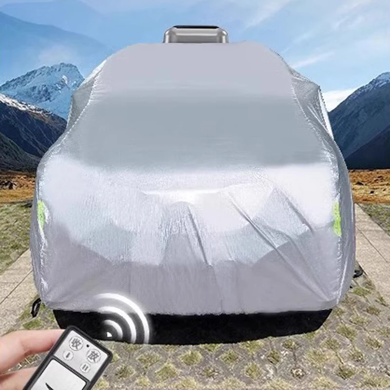 Fully automatic solar roof car cover sun protection foldable retractable APP control
