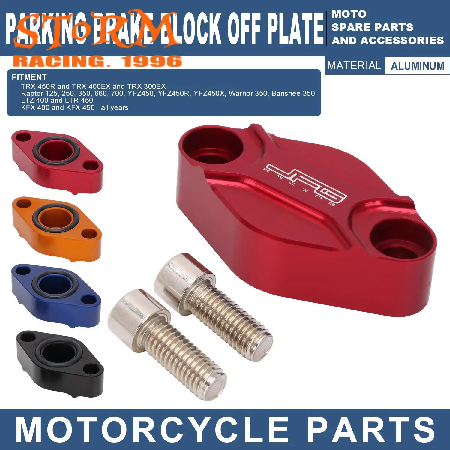 

Motocycle Parking Brake Block Off Plate For Yamaha YFZ450 YFZ450R YFZ450X YFZ YFM Raptor Warrior Banshee 125 250 350 450 660 700