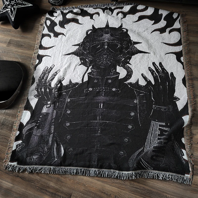 

Original wasteland cyberpunk style, sofa blanket, bed sheets, West Coast, dark décor,room decor，tapestry free shipping