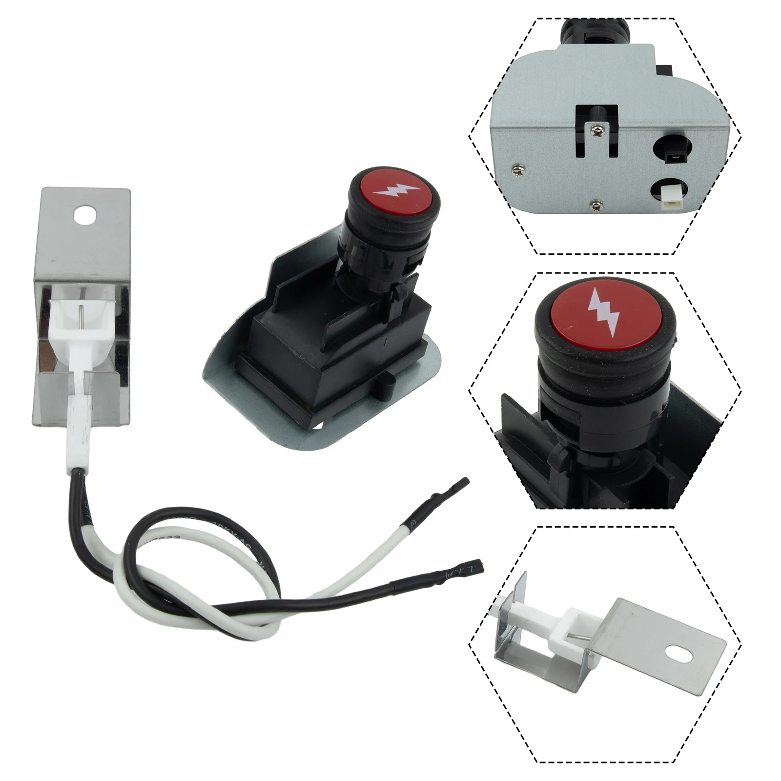 

Durable Practical Brand New Igniter Kit Accessories For Weber 516002 Q120 516501 Q120 566002 Q220 Outdoor Cooking