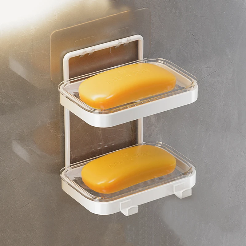 Bathroom Wall Mounted Aluminum Alloy Soap Sponge Holder Storage Organizer soap holder