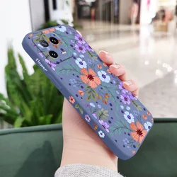 Miss Flower Liquid Silicone Phone Case - Elegant and Durable Protection - 12(12X) (Light Blue)