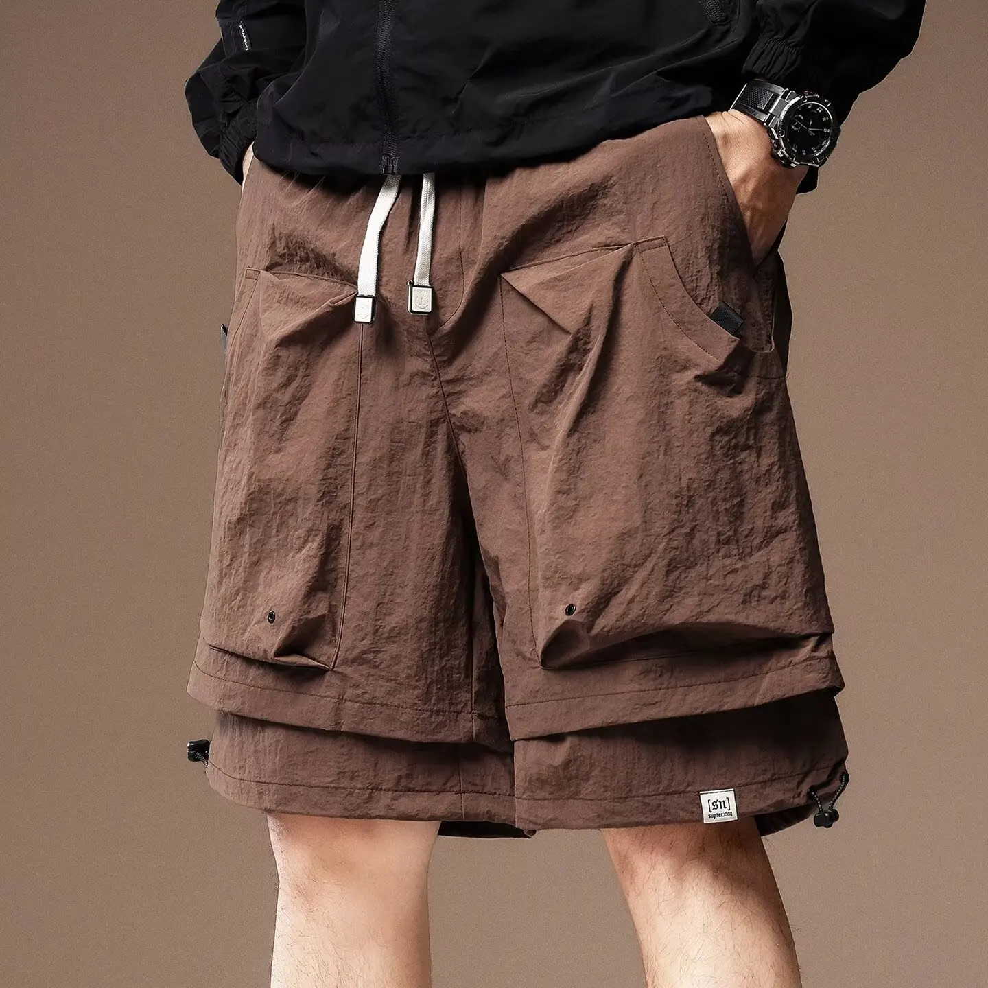 2025 New Men's Green Cargo Shorts Summer American Style Sports Sweatpants M-4XL Fashionable Men's Clothing Gym Shorts 2025 2