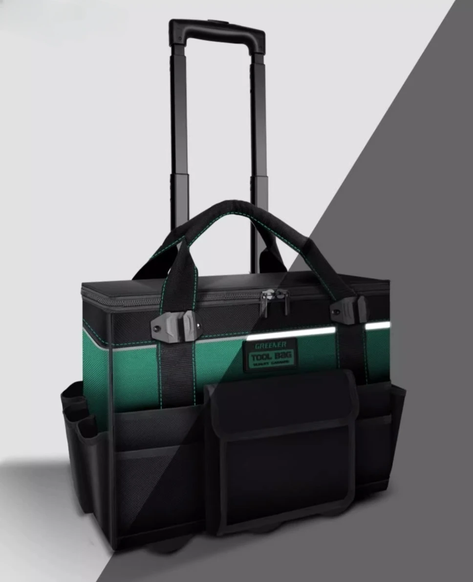 Borsa Per Utensili 38.5x32x10 Cm - Custodia Rigida Per Batterie E Attrezzi - Foto 13