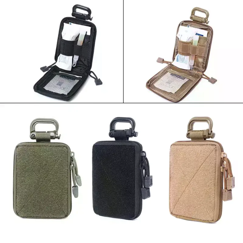 Borsa Porta Attrezzi EDC da Esterno, Organizer per Gadget EMT, Piccola Borsa da Tasca per Viaggi, Escursioni, Campeggio, Caccia, Accessori, Marsupio da Cintura