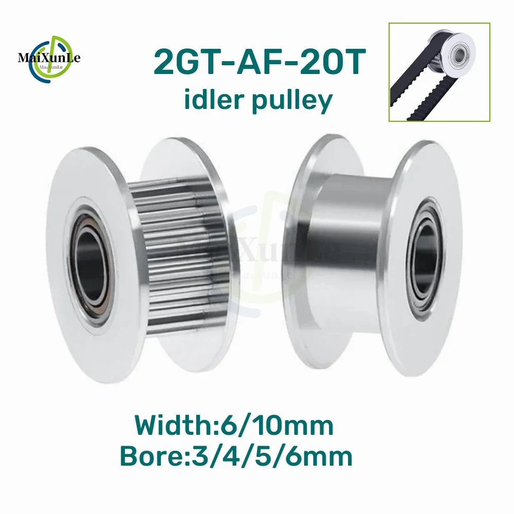 GT2 2GT Timing Pulley 20 Teeth AF Type Bore 3/4/5/6mm For 6 /10mm Belt 3D Printer Parts timing belt pulley timing pulley 3d printer accessories