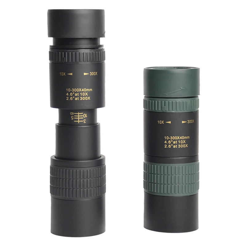10-300x40 Zoom Telescope HD 4K Portable Strong Binoculars Long Range Professional Monocular BAK4-Prisms For Hunting Camping 3