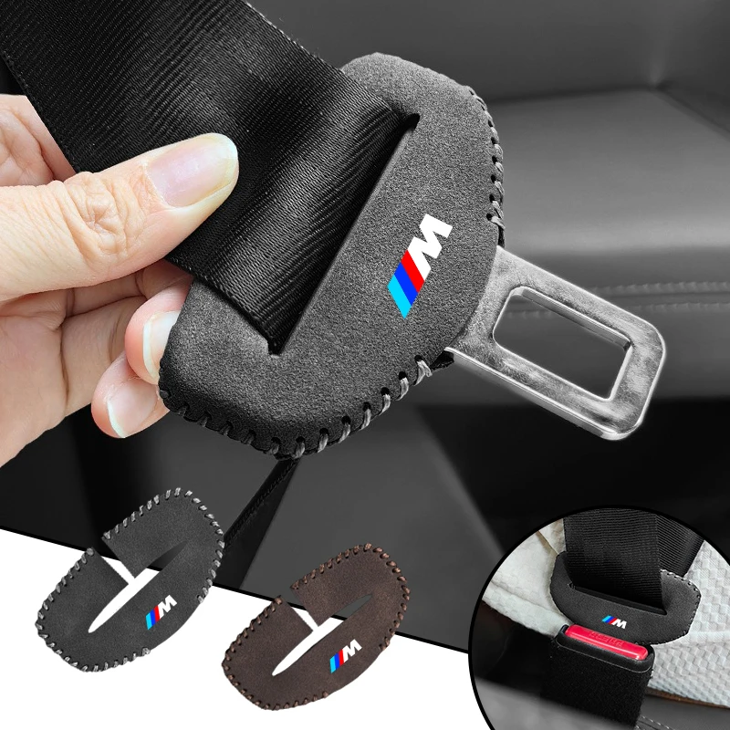 2Pcs for Bmw M X3 X5 X6 X7 E70 F30 G60 G20 E30 E90 M3 E84 E83 E91 E36 Car Seat Belt Clip Safety Seatbelt Lock Buckle Plugs Cover