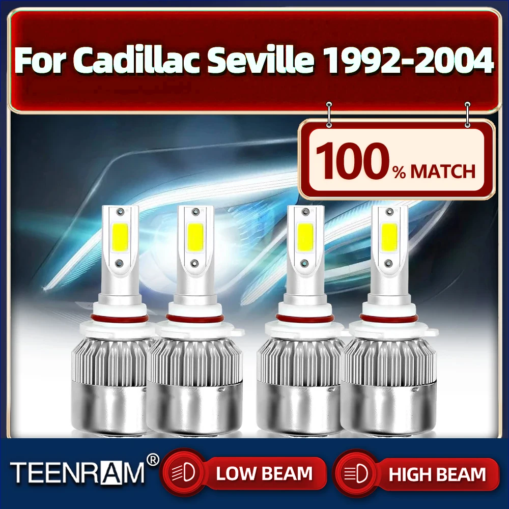 

Led Headlight Bulbs 9005 HB3 9006 HB4 Car LED Lights 12V 6000K Auto Lamp For Cadillac Seville 1992-1999 2000 2001 2002 2003 2004