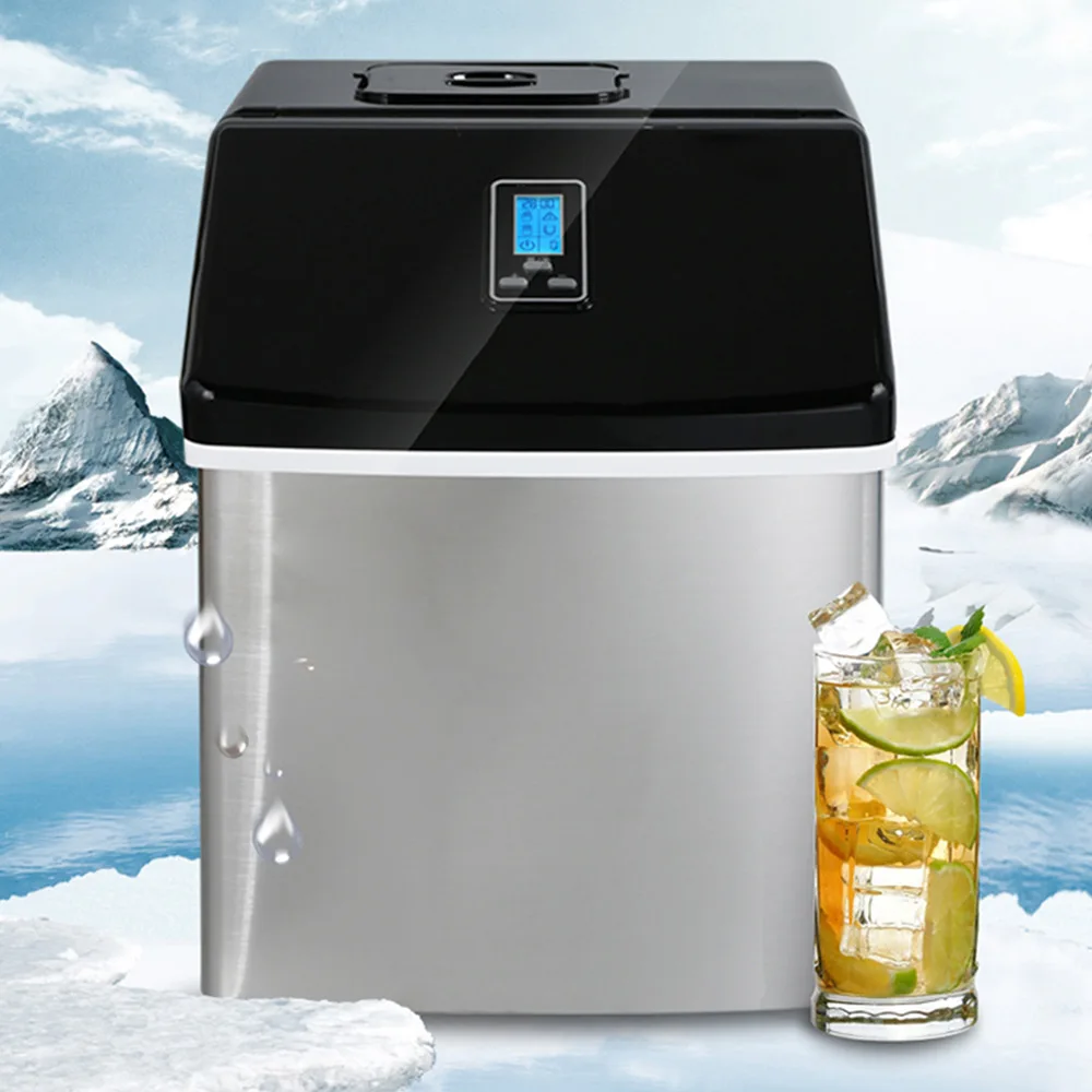 Version Ice Cube Machine Household Ice Maker Square Maker Manual Water Injection