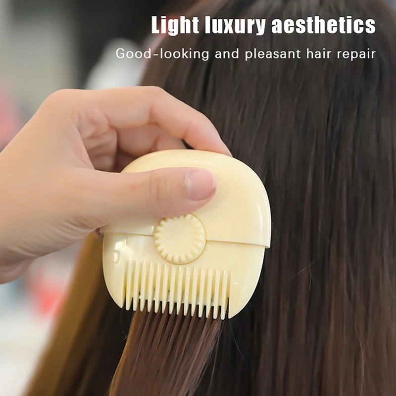 Baby HairCut 2 In 1 Hairdressing Comb Trim Bangs And Broken Hair Bangs Trimmer Home DIY Beauty Hairstyling Supplies