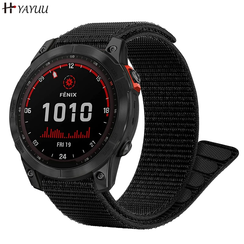 shampoo valg controller Garmin Fenix 6x Pro Nylon Straps | Watch Strap Garmin Fenix 6x Pro - 26 20 22mm  Watch - Aliexpress