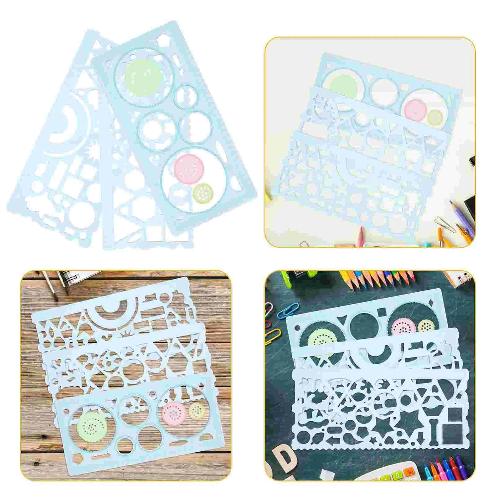 

Большой трафарет в форме сердца, многофункциональная линейка, шаблон для рисования для студентов, измерительная лента для учеников