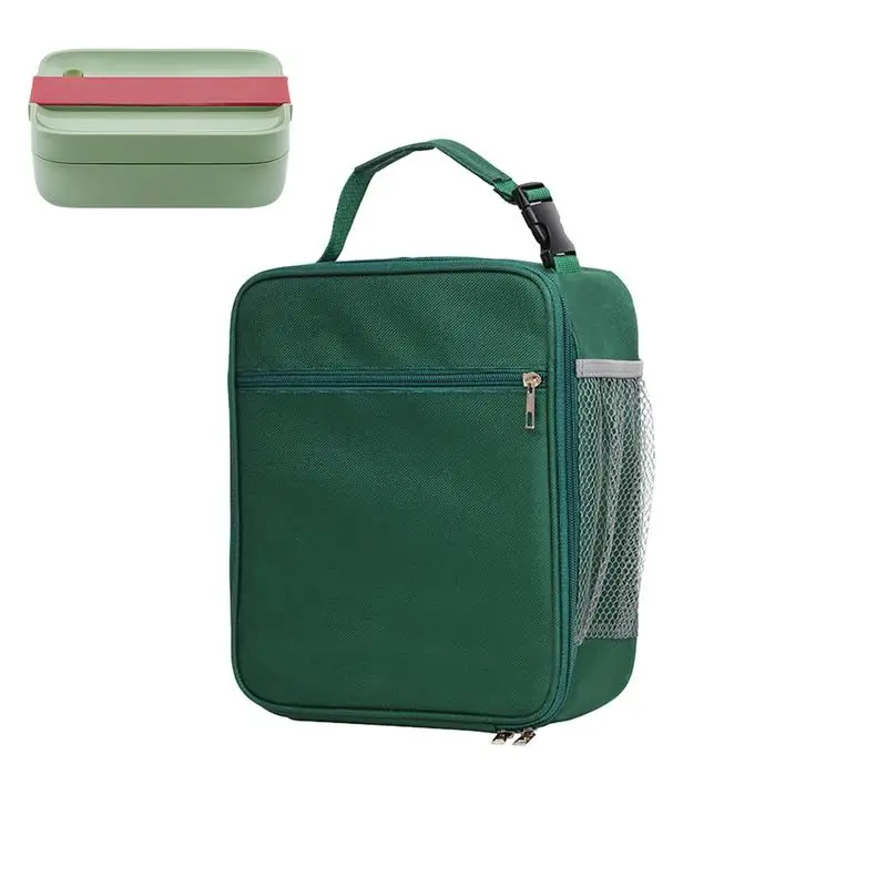 

Insulated Lunch Bag Cooler Tote Bag For Women With Side Mesh Pocket And Handle Reusable Insulated Cooler Bag Adult Lunch Box