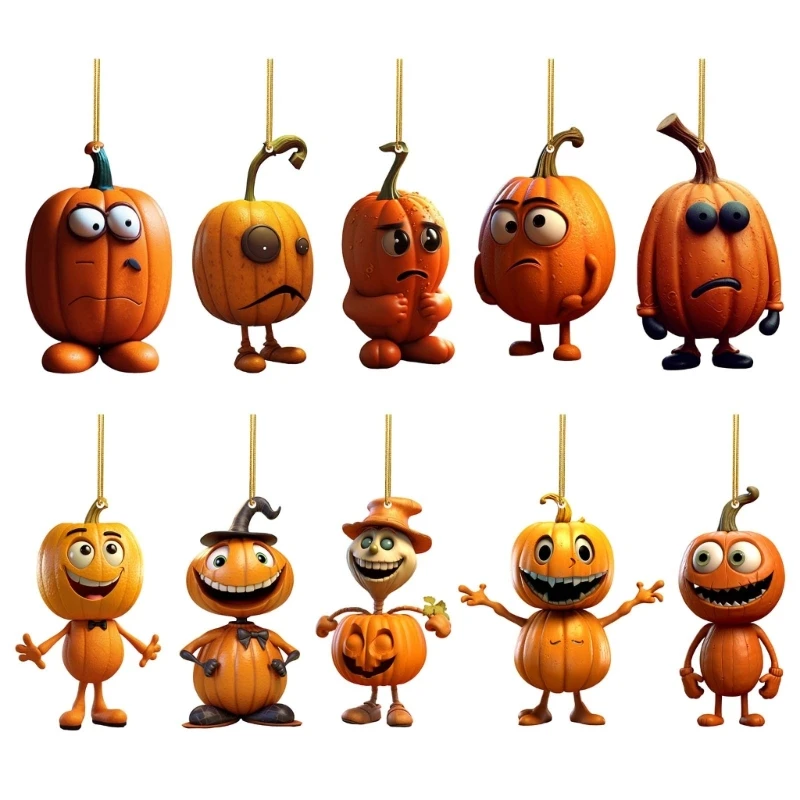 

Хэллоуин тыква кулон Хэллоуин тыква украшения Хэллоуин подвесные украшения акриловый кулон DIY украшения дома A0KF
