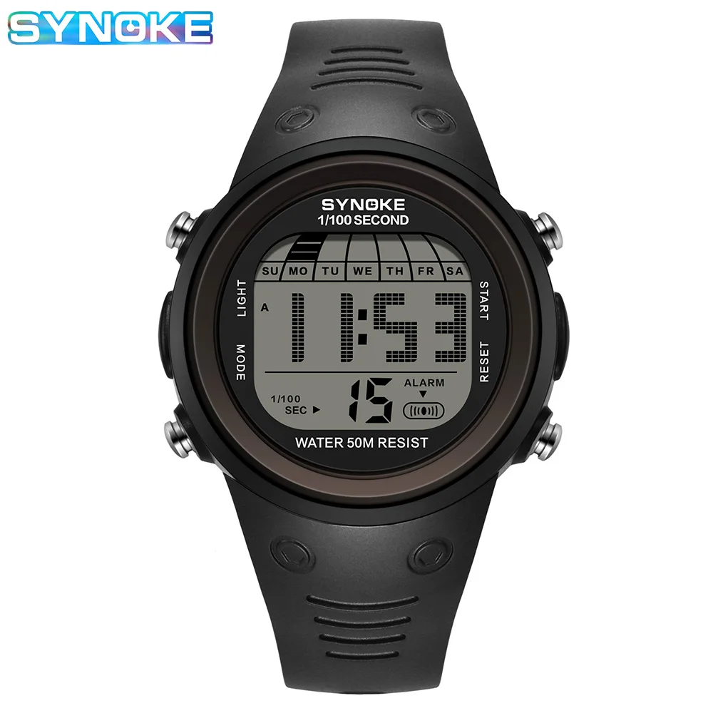 

Outdoor Sports Luminous Waterproof Men's Watch Stopwatch Alarm Clock Display Electronic Watch