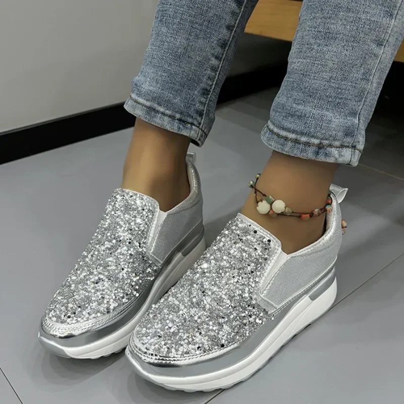 

Женские весенние однотонные спортивные туфли в стиле ретро с круглым носком, Уличная Повседневная обувь без застежки с закрытым носком, Вулканизированная обувь