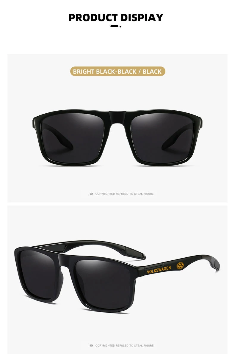 Men's Polarized Sunglasses Vintage Fishing Driving Sun Glasses for Volkswagen VW