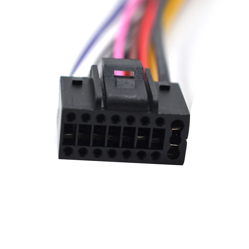 Car Android Radio Power Cable 16pin Wiring Harness Adapter Canbus Box Decoder For Peugeot 206 207 307
