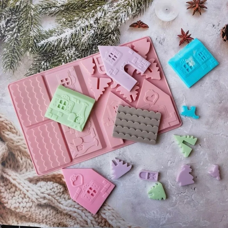 Christmas Gingerbread House Silicone Mold 6