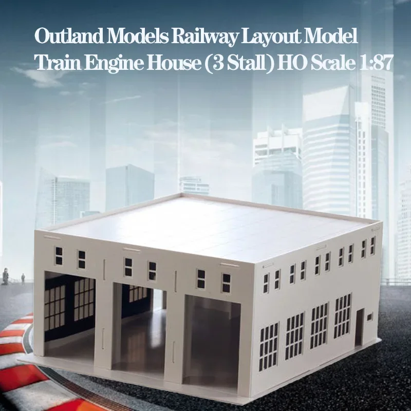 Outland Modelle Eisenbahn Layout Modellzug Motorhaus (3 Stall) HO