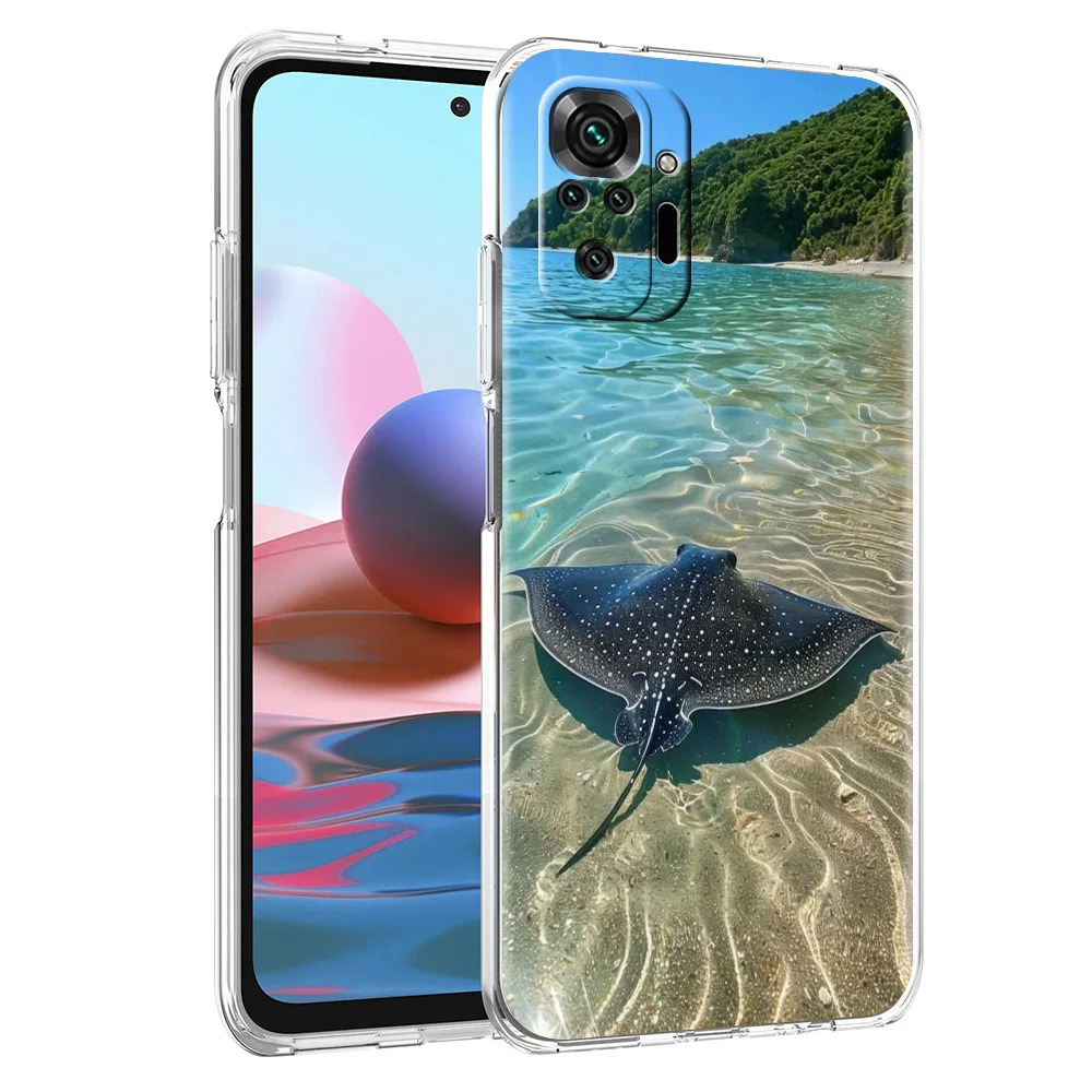 Seaside Wave Beach Pattern Soft TPU Phone Case