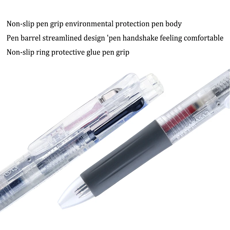 Japan ZEBRA Three Color Gel Pen J2J3 Multifunctional Pen Black Blue Red Replaceable Refill 0.5mm Stationery School Supplies