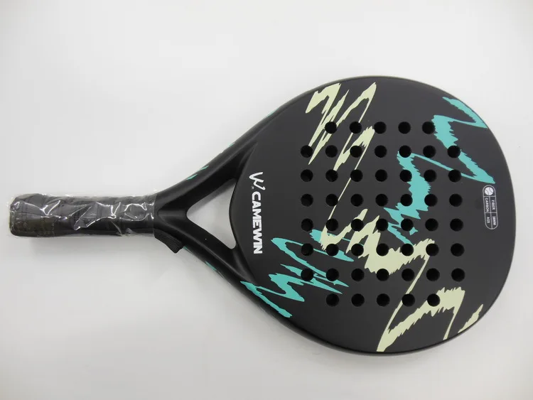 CAMEWIN New Plate Racket Pala Padel Carbon Fiber Glass EVA Tennis Outdoor Sports Unisex Equipment with Bag About 360g In Weight