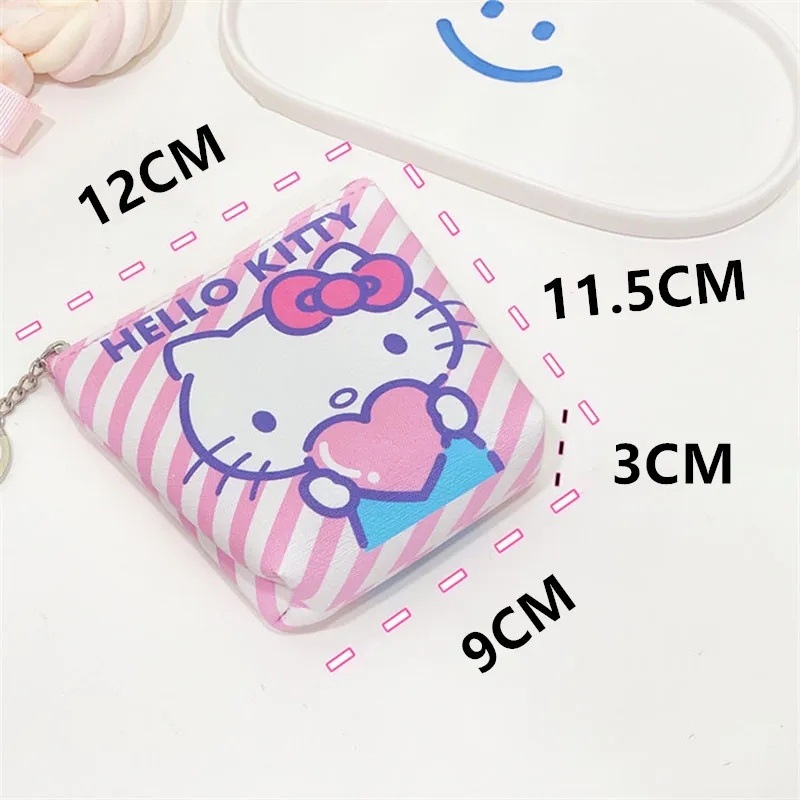 Plush Coin Purse Wallet Keychains Sanrio Wallet Hello Kitty My Melody Coin Purse Anime Cinnamoroll Pompom Purin Cute Children