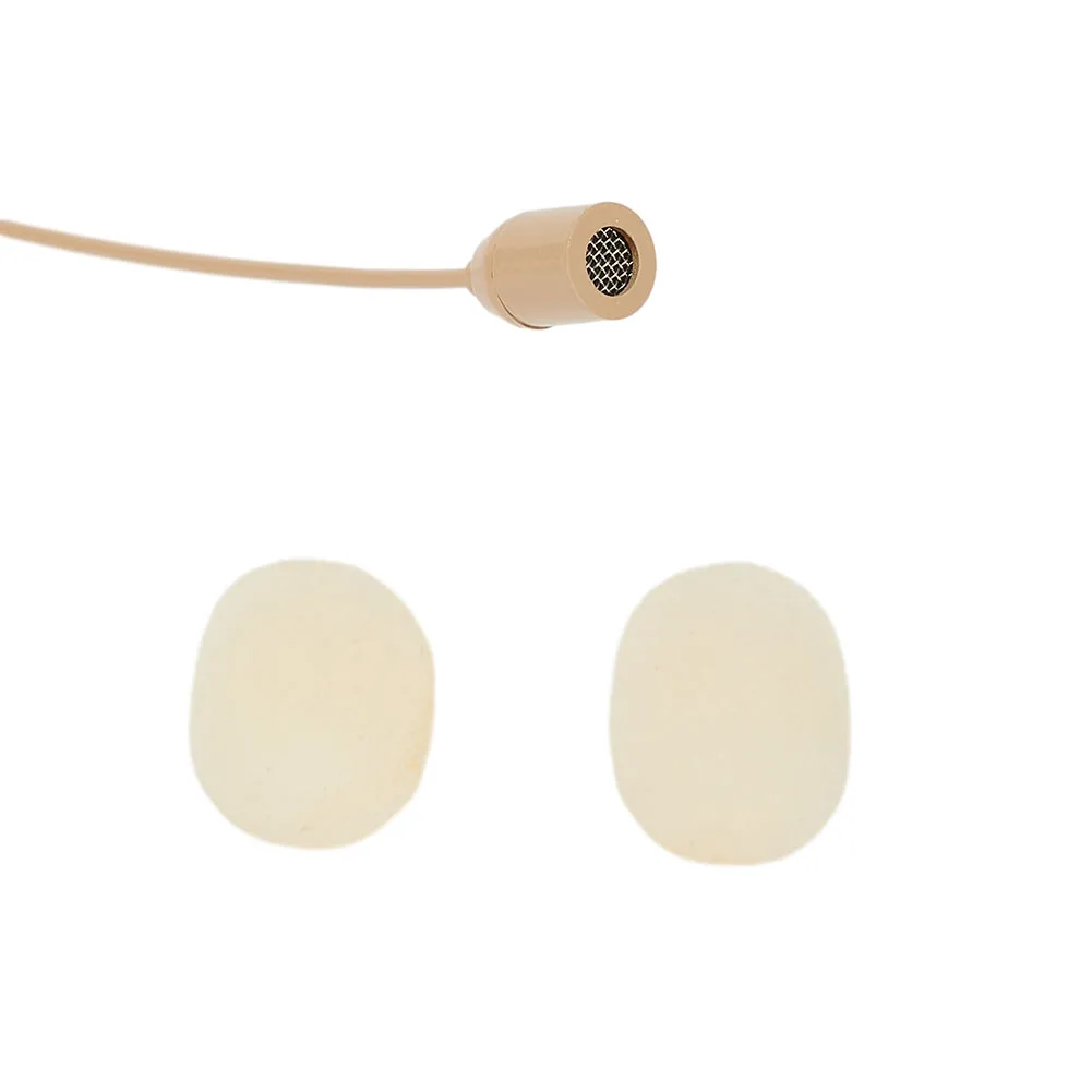 Professional Adjustable Headset Omnidirectional Beige Single Earhook Headset Mic Headworn Microphone 3.5mm 3 Pin 4 Pin XLR Plug