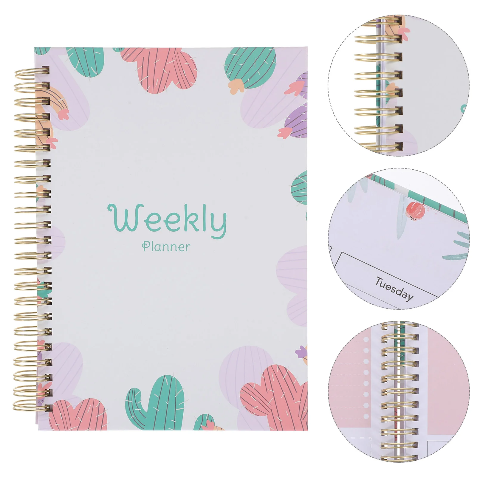 Household Planner Daily Week Moonth Planning Agenda Notebook Diary Coil Designed Academic Planner Organizer Office Supplies