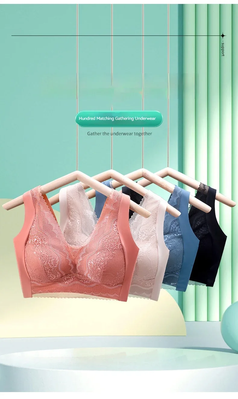 Womens Bra Lace Lingerie Sexy Seamless Lace Underwear Bra For Women