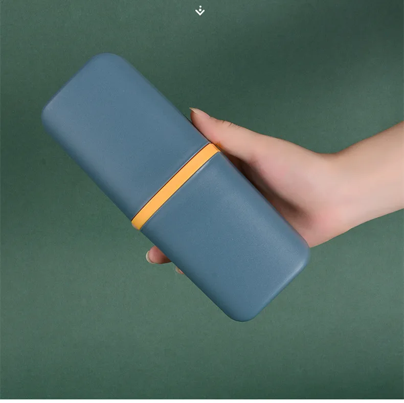 Portable Toothbrush And Toothpaste Travel Case For Camping_voghion.com