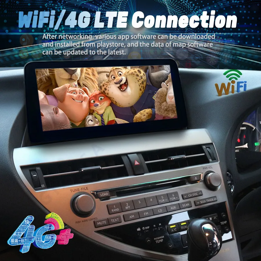 

Android 12 8+128G Car Radio Multimedia Video Player CarPlay Autoradio GPS Navigation For Lexus RX RX270 RX350 RX450H 2009-2015