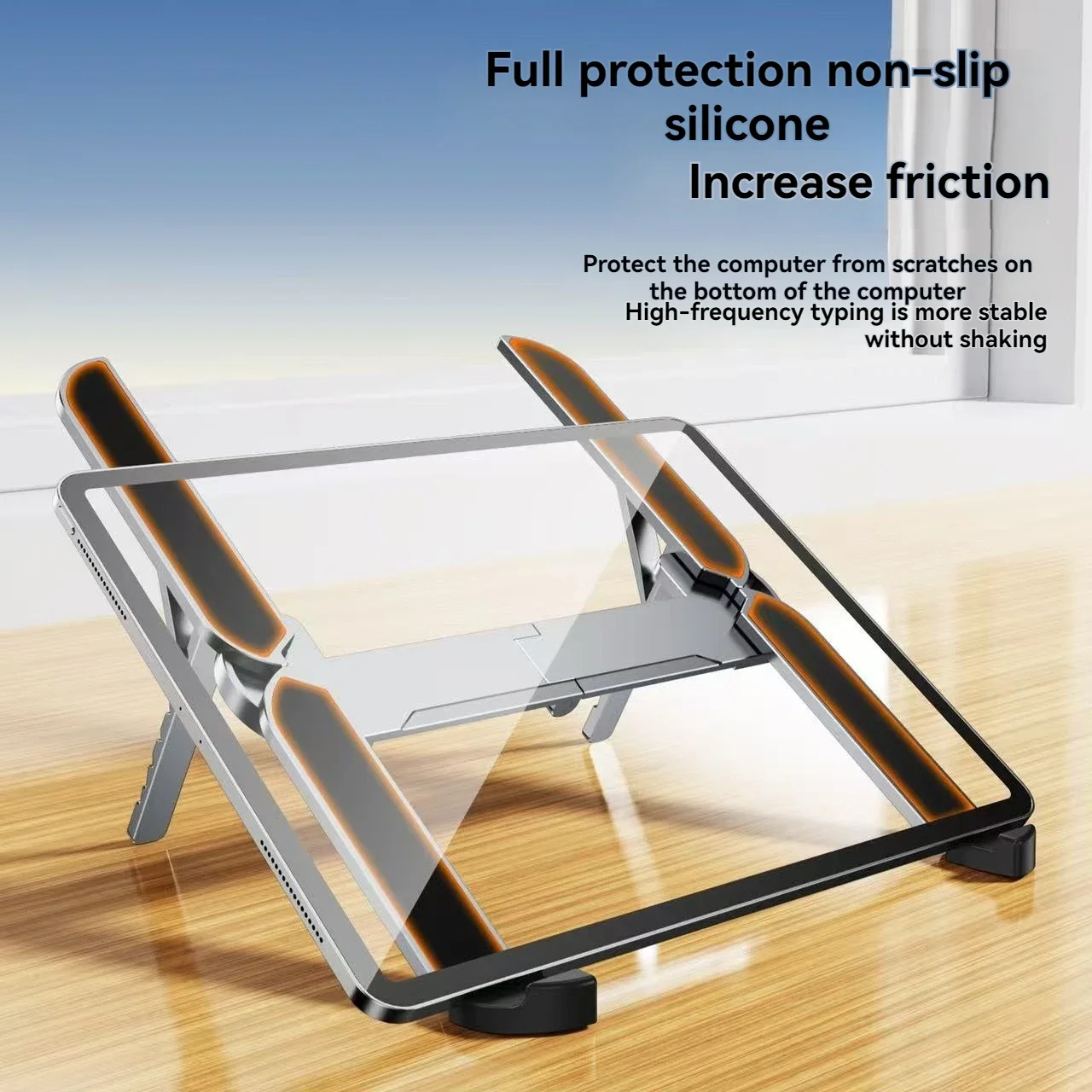 N10 노트북 스탠드 맥북용 접이식 조절 가능 알루미늄 컴퓨터 PC 태블릿 스탠드 노트북 테이블 홀더 열 방출