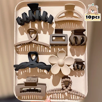 10-Piece Set Vintage Hair Grips Multicolor Girls Gift Essential for Travel 1