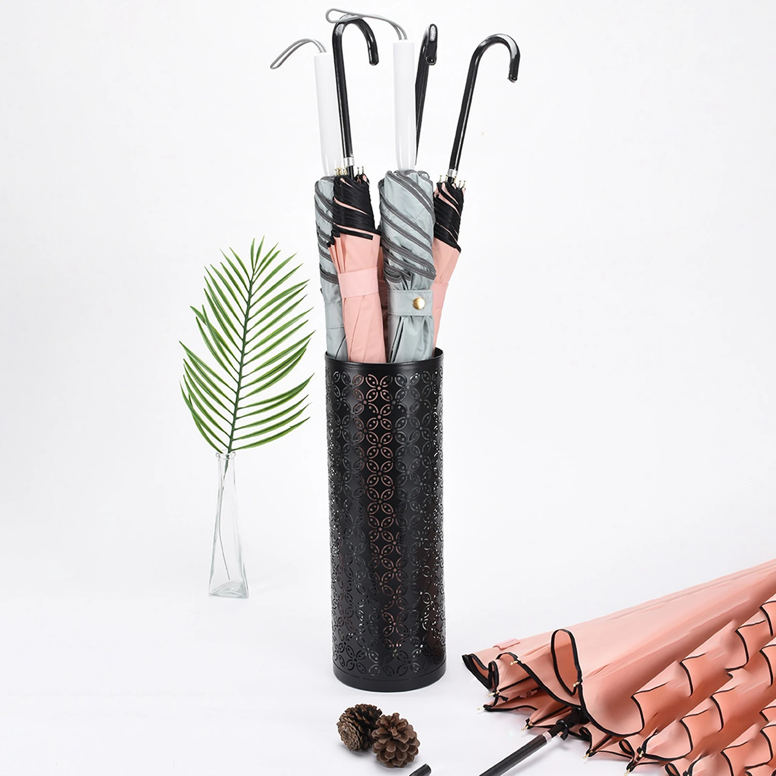 Umbrella Holder Sturdy Umbrella Storage Rack Rain Water Drip Freestanding for Household Supermarket Hotel Hallway Entryway Home